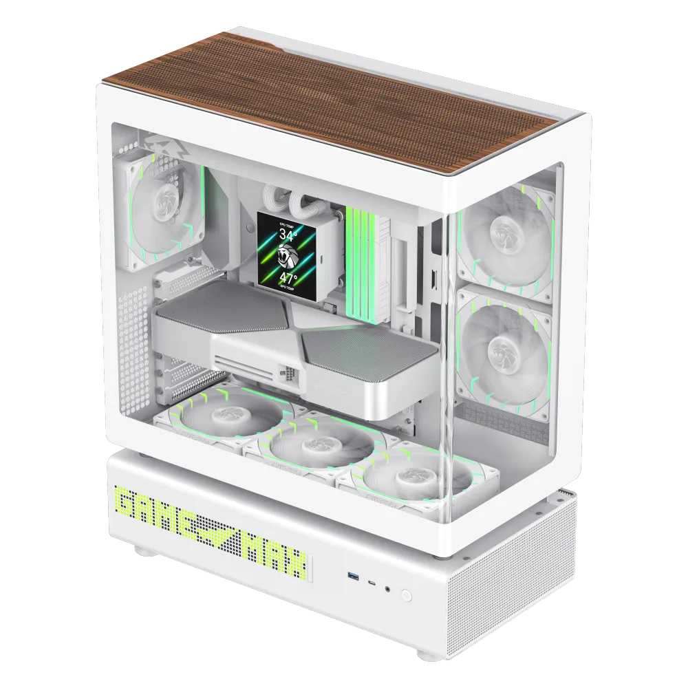 Корпус Gembird N90 WH (1118-3090R0001) [Midi Tower, 3 x 120x120 мм, белый]