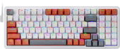 Клавиатура Redragon Gloria (72216) [механическая, проводная, RGB подсветка, Redragon + Red, белая]