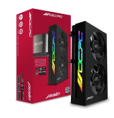 Держатель для видеокарты, OCPC Pole P1 ARGB, OCPOLEP1X2CBK, black