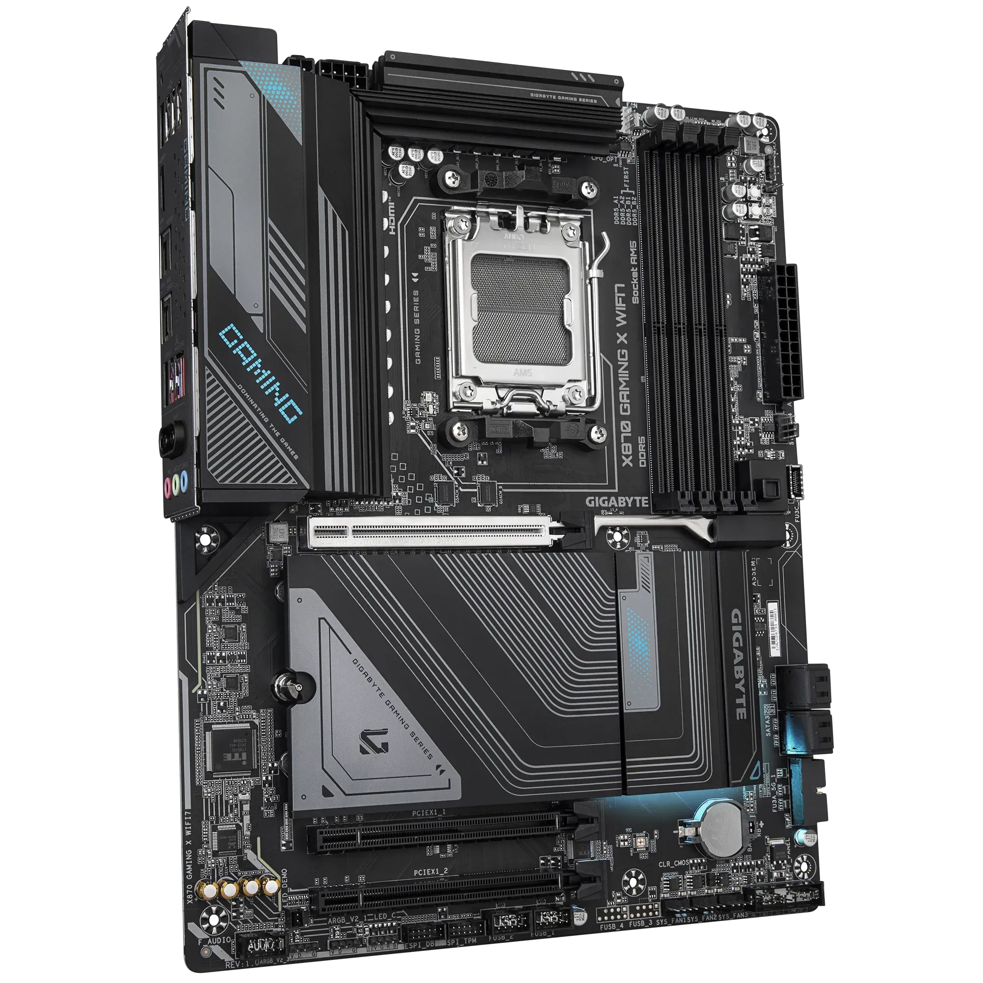 Материнская плата ASRock X870 GAMING X WIFI7 [AM5, AMD X870, 4xDDR 5, 3xM.2, 3xPCI-E x16, Standard-ATX]