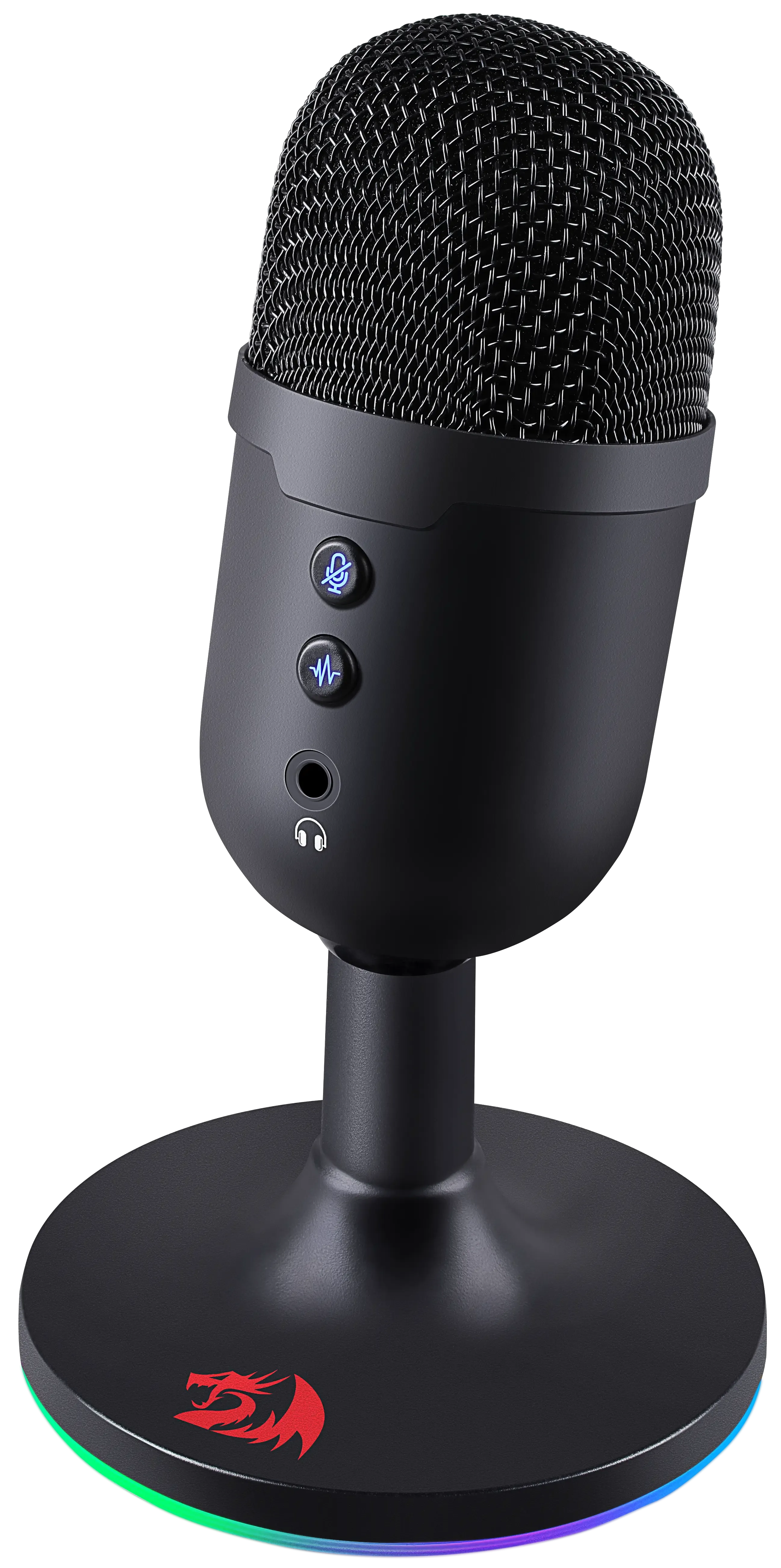 Микрофон Redragon Pulsar GM303 Microphone 100-16000Hz, 32dB, 1.8m cable, Черный, RGB