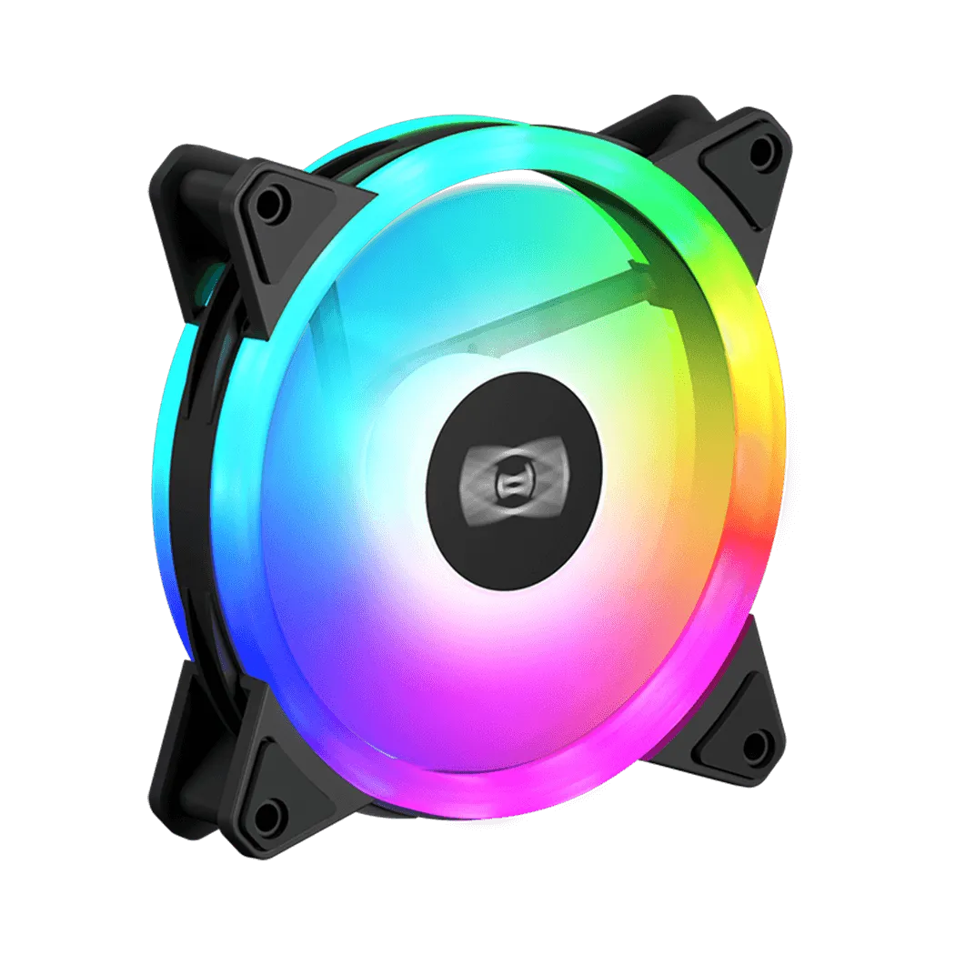 Комплект вентиляторов для корпуса PCCooler F3 T120 ARGB BK [120 x 120 мм, 1800 об/мин, 46 CFM, 26.6 дБ, PWM]