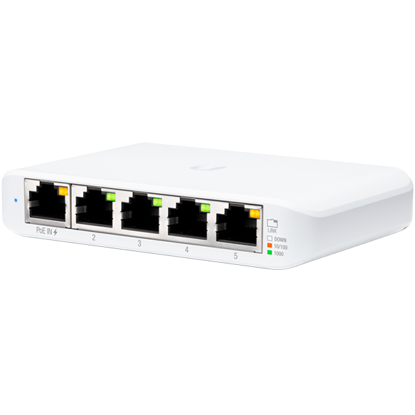 Коммутатор Ubiquiti USW Flex Mini (USW-FLEX-MINI)   - купить в интернет-магазине Forcecom.kz Коммутатор Ubiquiti USW Flex Mini (USW-FLEX-MINI)