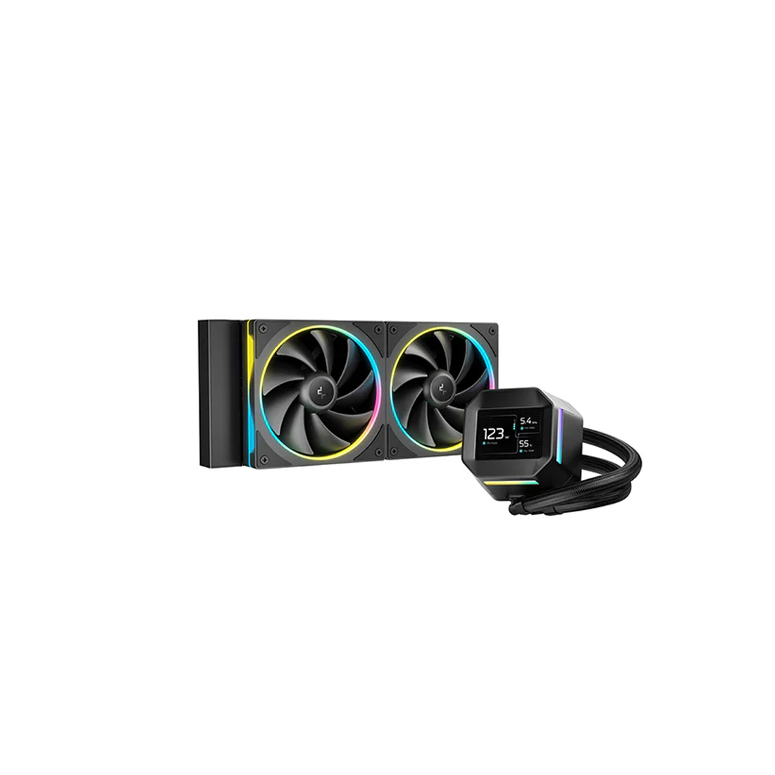 Система охлаждения DeepCool LM240 [120 мм, 2400 об/мин, 36.71 дБ, 4 pin]