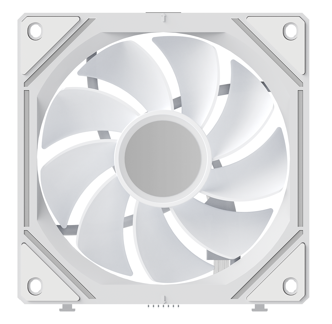 Вентилятор для корпуса Ocypus Gamma F12 UNI WH ARGB REVERSE BLADE [123 x 120 мм, 1800 об/мин, 53 CFM, 31 дБ, PWM]