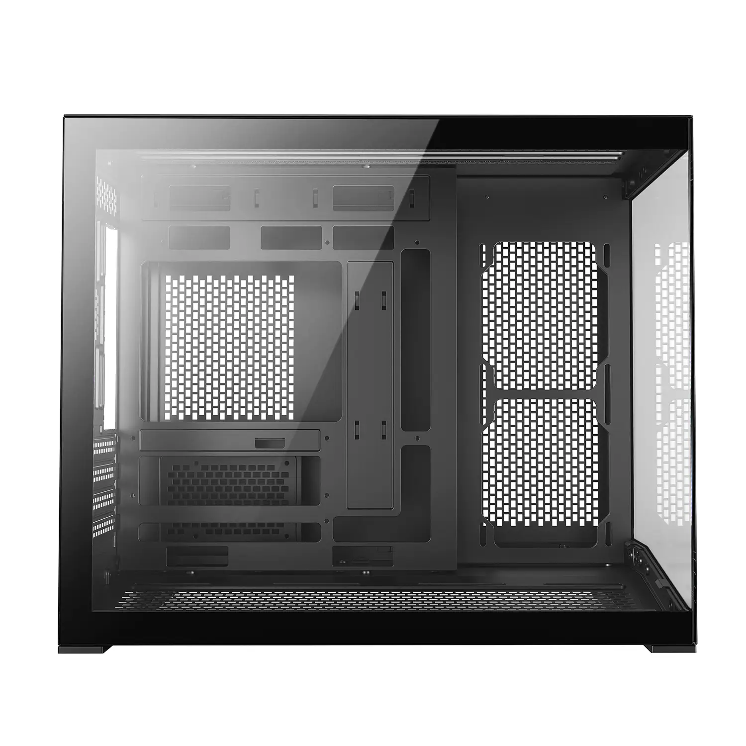 Корпус HuntKey S960 V2 StormX [Mini Tower, без вентиляторов, Черный]