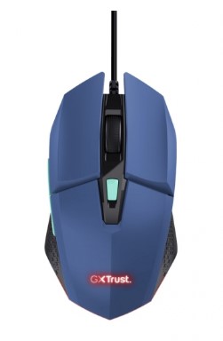 Мышь Trust GXT 109 FELOX (25067) [проводная, светодиодная, 6400 DPI, подсветка, синий]