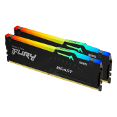 Комплект оперативной памяти Kingston Fury Beast RGB (KF560C30BBEAK2-16) [16 ГБ, DDR 5, 6000 МГц, 1.4 В, подсветка, KIT]