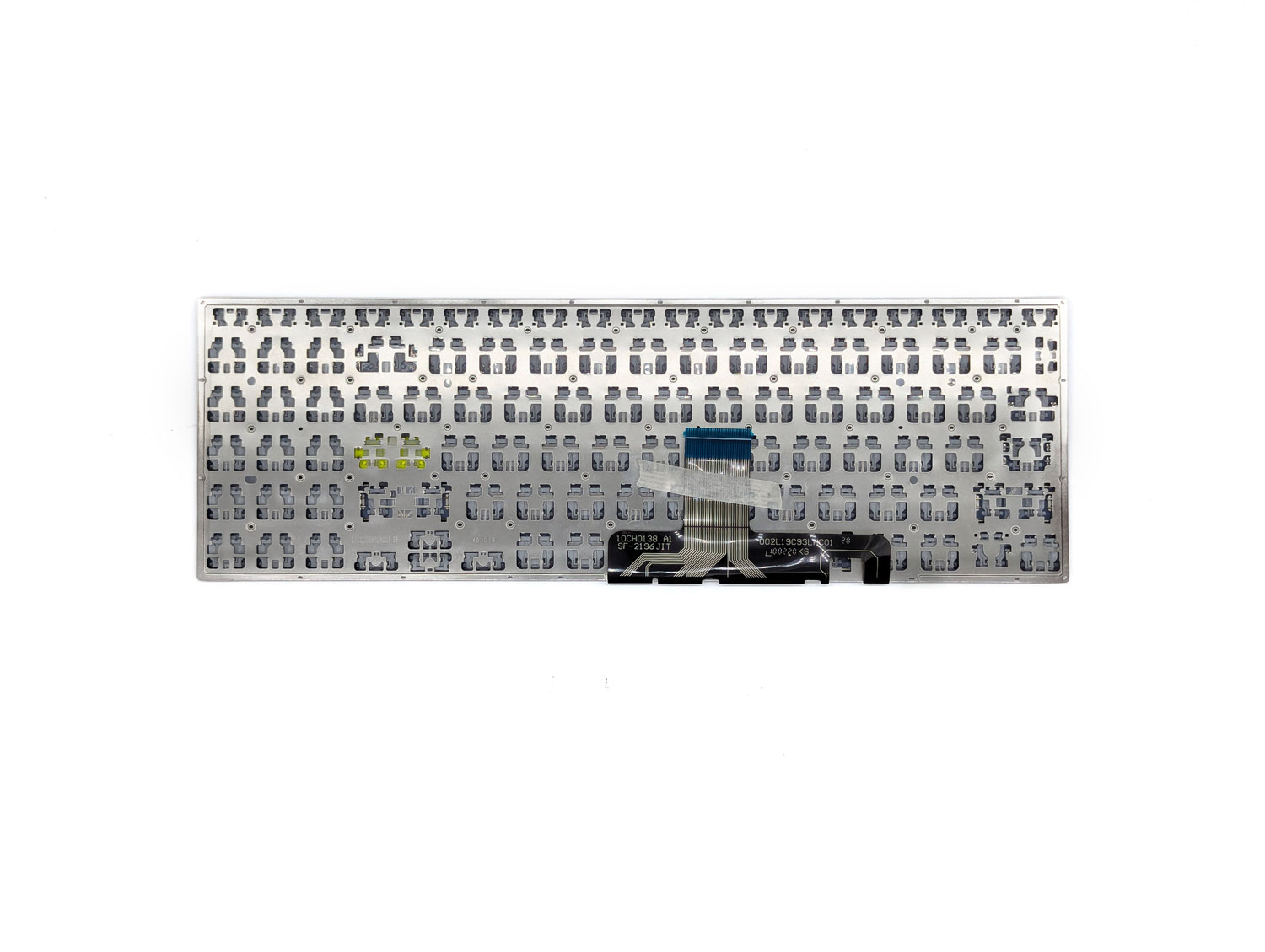 Клавиатура для ноутбука Asus VivoBook 15 X521, без рамки, подсветка, серебристая, RU