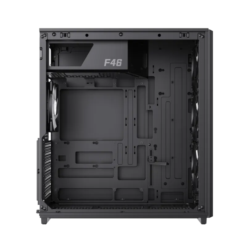 Корпус GameMax F46 BK (1116-4046R0002) [Midi Tower, 3 x 120x120 мм, черный]