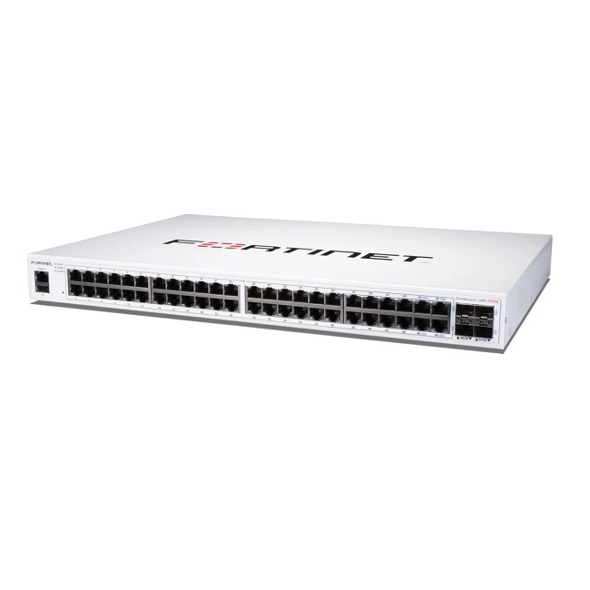 FortiSwitch-148F-FPOE is a performance/price competitive L2+ management switch with 48x GE port + 4x SFP+ port + 1x RJ45 console. Port 1- 48 are POE p (FS-148F-FPOE)