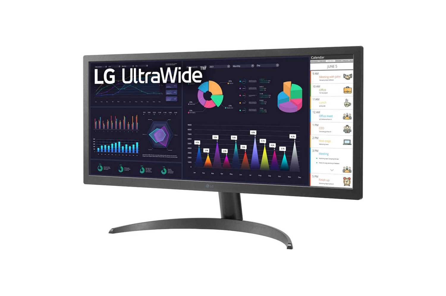 Монитор LG 26WQ500-B [25.7" IPS, 2560x1080, 75 Гц, 5 мс, HDMI x2, DisplayPort]