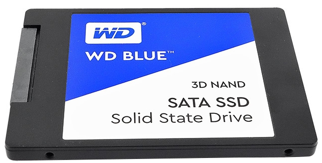Твердотельный накопитель SSD Western Digital Blue WDS200T2B0A [2 ТБ, 2.5" SATA III, чтение: 560 МБ/с, запись: 530 МБ/с, TLC]