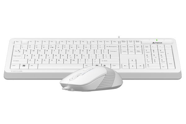 Клавиатура+мышь A4tech F1010 Fstyler, WHITE, USB