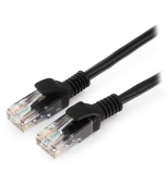 Патч-корд Cablexpert PP12-1.5M/BK, черный Cable Patch cord UTP 5e-Cat 1.5 m - купить в интернет-магазине Forcecom.kz Патч-корд Cablexpert PP12-1.5M/BK, черный Cable Patch cord UTP 5e-Cat 1.5 m