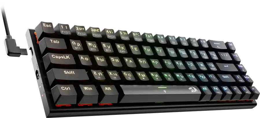Клавиатура Redragon Ryze Pro (71394) [Механическая, проводная, клавиш - 68, подсветка, черная]