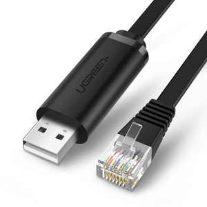 Кабель UGREEN CM204 USB to RJ45 Console Cable 1.5m 50773