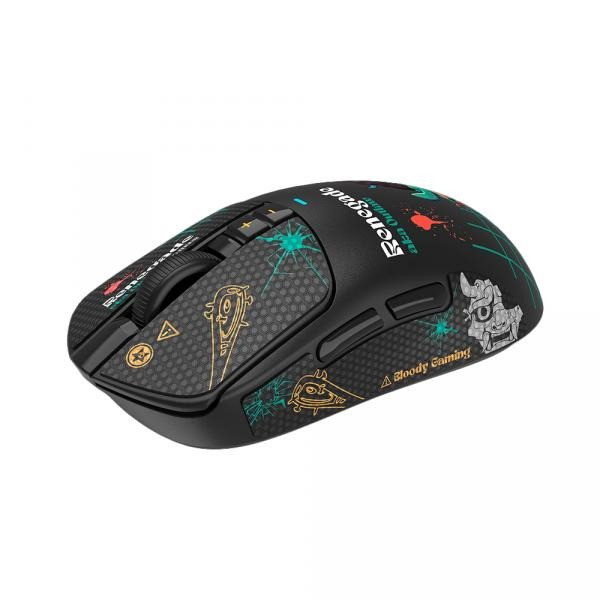 Мышь Bloody R72 Ultra Duo (Renegade Midnight SAVAGE) [беспроводная, светодиодная, 20000 DPI, 1000 Гц, черная]