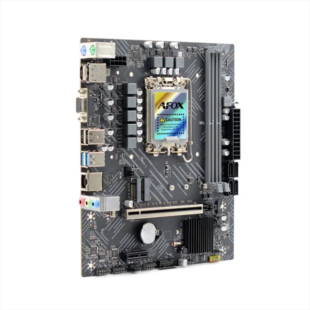 Материнская плата Afox IH610D4-MA-V2 [LGA 1700, Intel H610, 2xDDR 4, 1xM.2, 1xPCI-E x16, Micro-ATX]