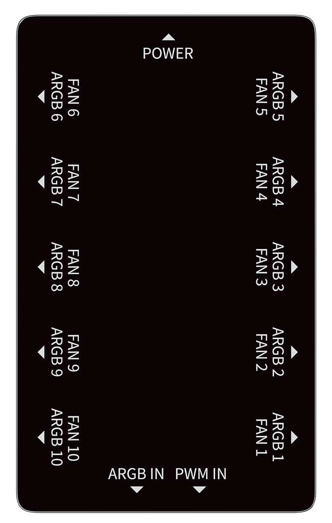 Контроллер Ocypus Delta EH10 BK PRO, Управление PWM/ARGB Черный