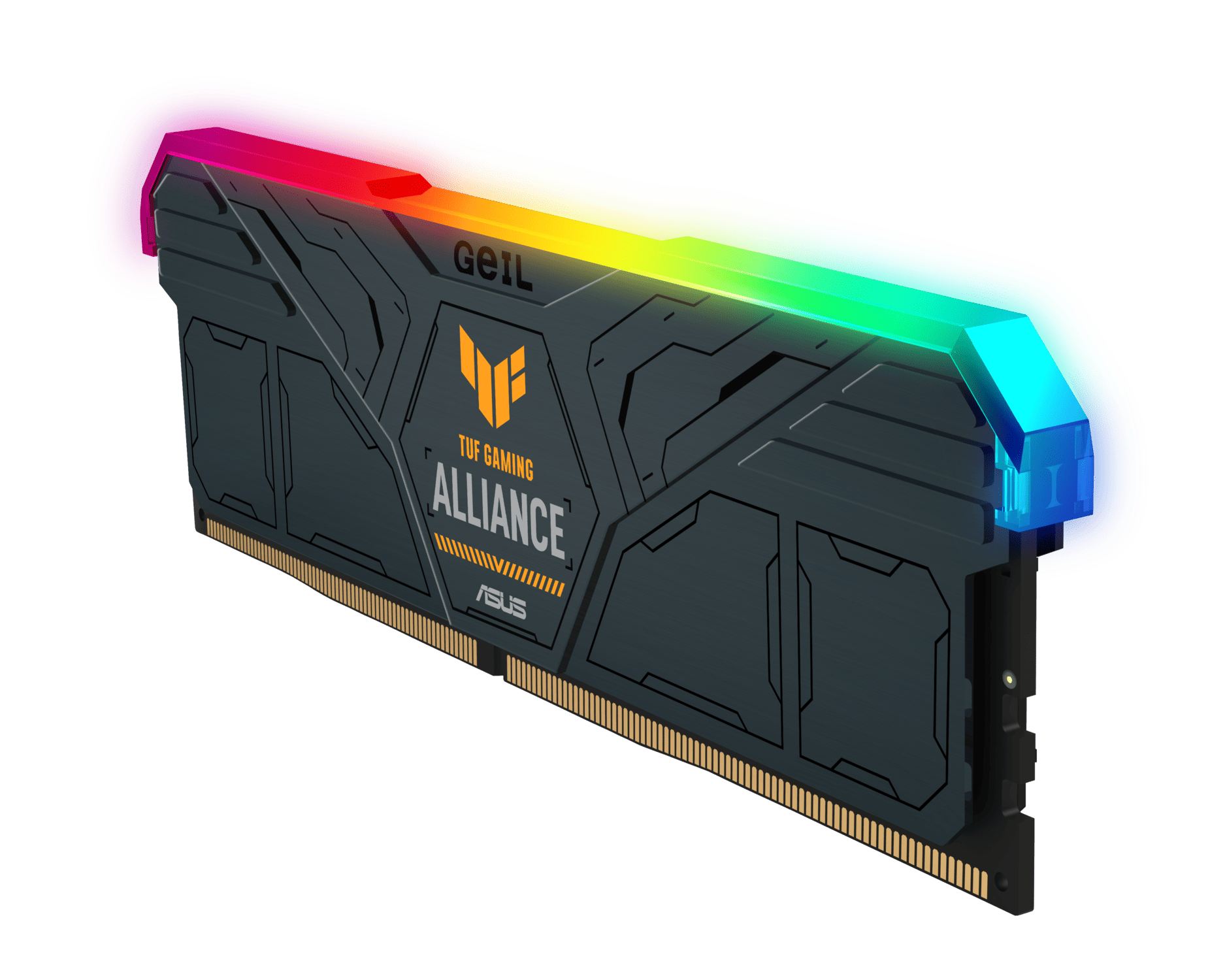 Комплект оперативной памяти Geil GEMINI RGB TUF Gaming Alliance (GMST532GB6400C38BDC) [32 ГБ, DDR 5, 6400 МГц, 1.35 В, подсветка, KIT]