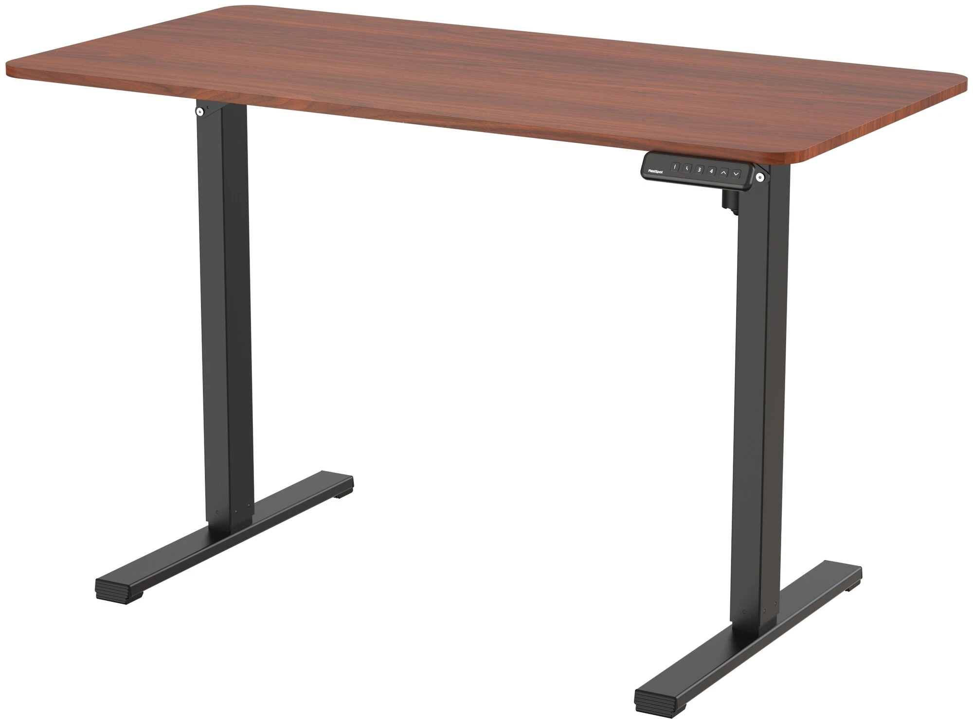 Стол регулируемый FlexiSpot FQ2-BMA-1260, Walnut-Black, Черный / Коричневый