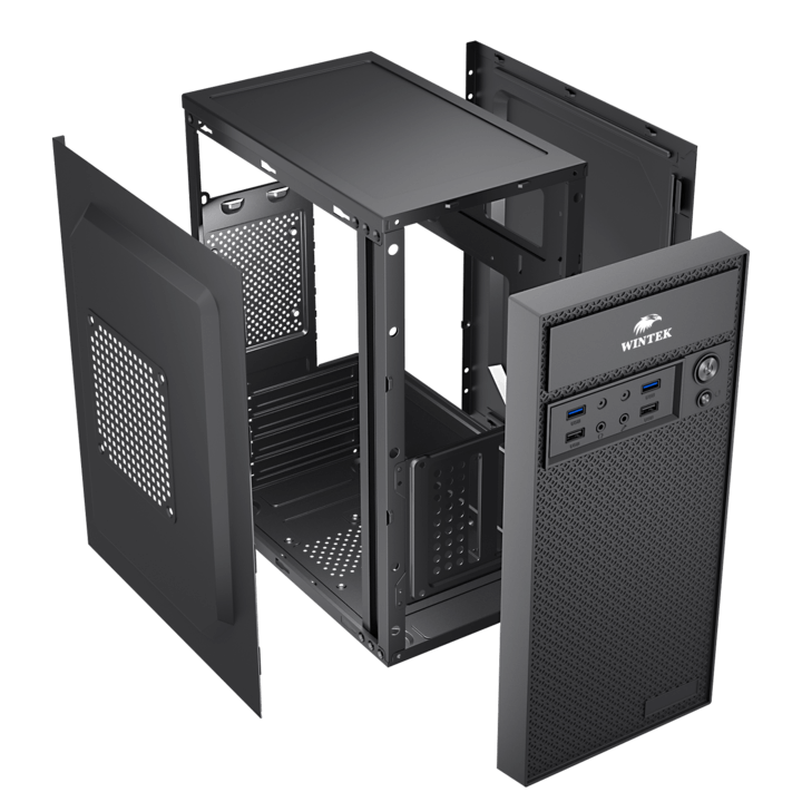 Корпус Wintek K260 [Mini Tower, черный]