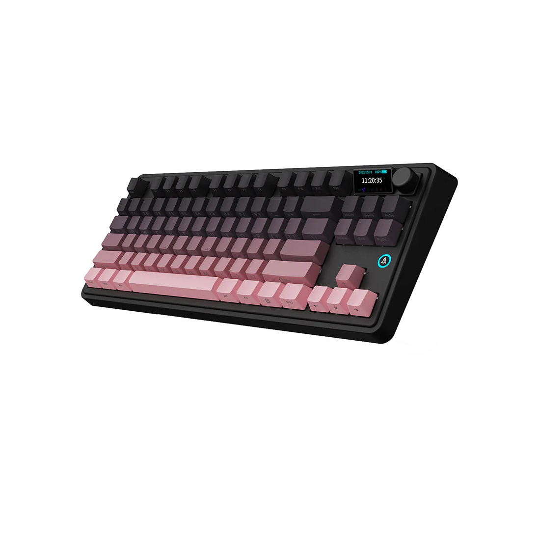 Клавиатура Ajazz AK870 PLUS [механическая, проводная + беспроводная, RGB подсветка, Ajazz Dream Weaving Switches, розовая]
