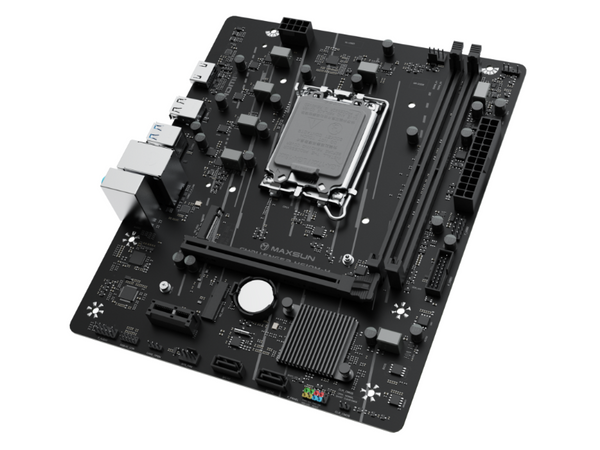 Материнская плата Maxsun Challenger H610M-H V1 (MS-Challenger H610M-H V1) [LGA 1700, Intel H610, 2xDDR 4, 1xM.2, 1xPCI-E x16, Micro-ATX]