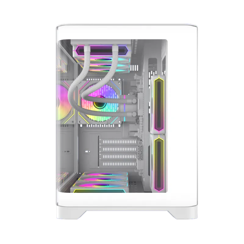 Корпус GameMax HYPE-M White (9101-0000R0186) [Mini Tower, 1 x 120 мм, белый]