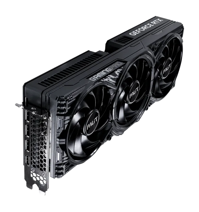 Видеокарта Palit GeForce RTX 5080 GamingPro OC V1 (NE75080S19T2-GB2031Y) [16 ГБ, GDDR7, 256 бит, HDMI, DisplayPort (3 шт)]