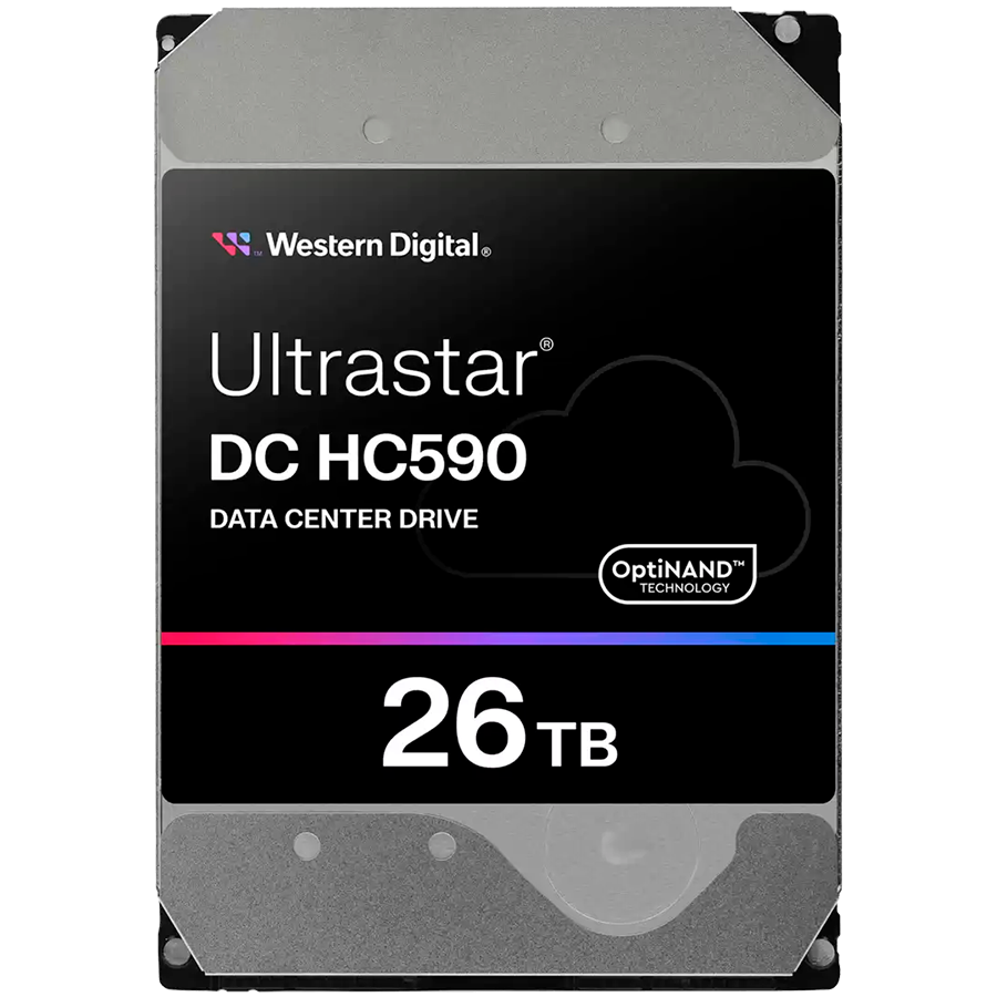 Жесткий диск Western Digital ULTRASTAR DC HC590 (WUH722626ALE6L4) [26 ТБ, 3.5", SATA III, 7200 об./мин, кэш - 512 МБ, корпоративного класса]