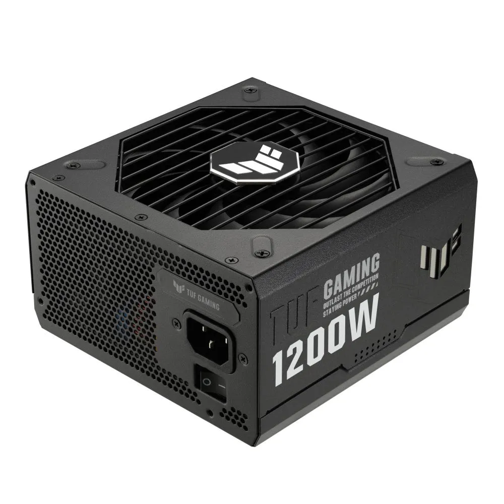 Блок питания Asus TUF Gaming 1200W Gold TUF-GAMING-1200G (90YE00S0-B0NA00) [1200W, 80 PLUS Gold, 5x SATA, 2 x 16 pin (12VHPWR), 3 x 6+2 pin PCIe, 2x 4+4 pin CPU, ATX]