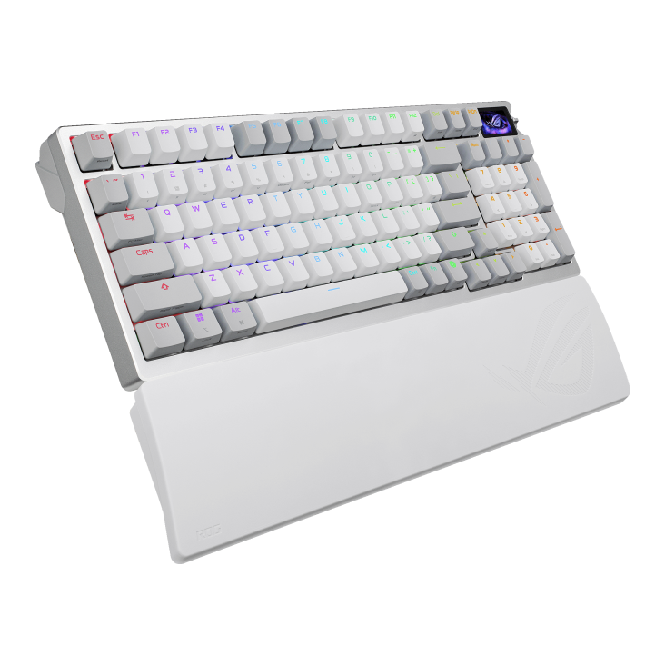 Клавиатура Asus M901 ROG AZOTH 96 HE (90MP040H-BKRA10) [Магнитная, беспроводная, клавиш - 96, подсветка, белая]