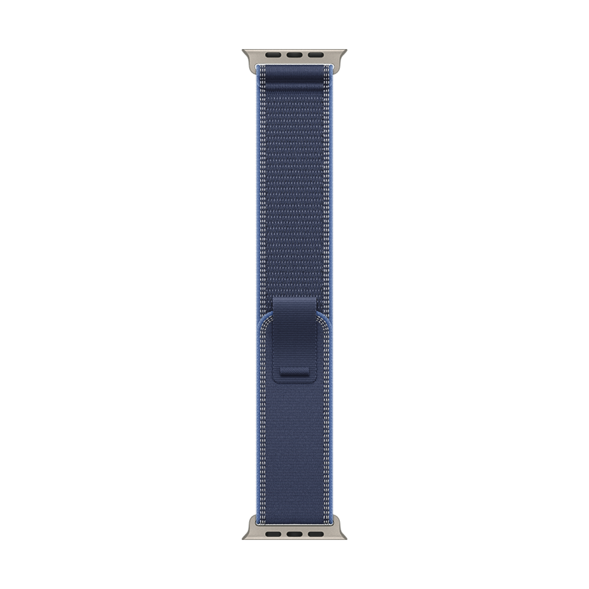 49mm Blue/Bright Blue Trail Loop - M/L - Natural Titanium Finish