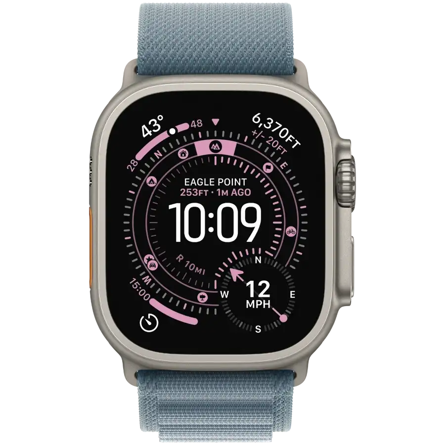 Ремешок для Apple Watch Alpine Loop, Размер L, Светлый голубой (MFTK4ZM/A)