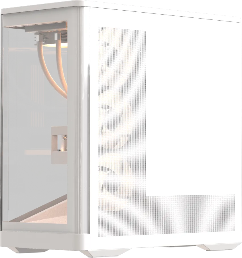 Корпус Formula V Crystal U9 PA White [Midi Tower, 4 x 120 мм ARGB, белый]