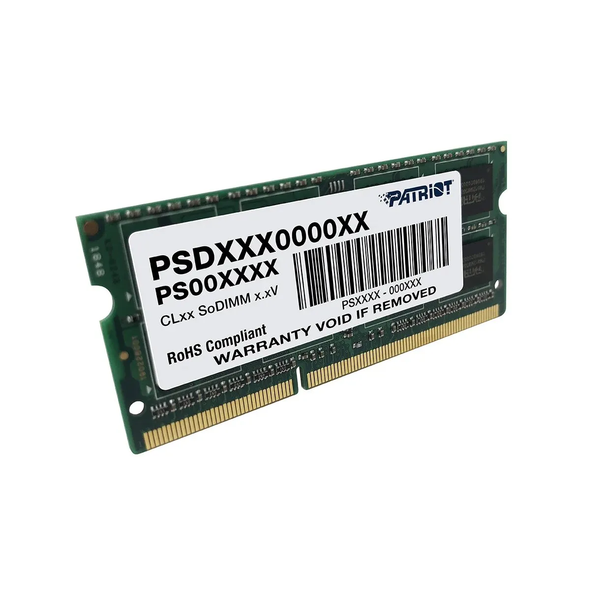 Модуль памяти для ноутбука Patriot, PSD38G1600L2S [8 ГБ DDR 3, 1600 МГц, 1.35 В]