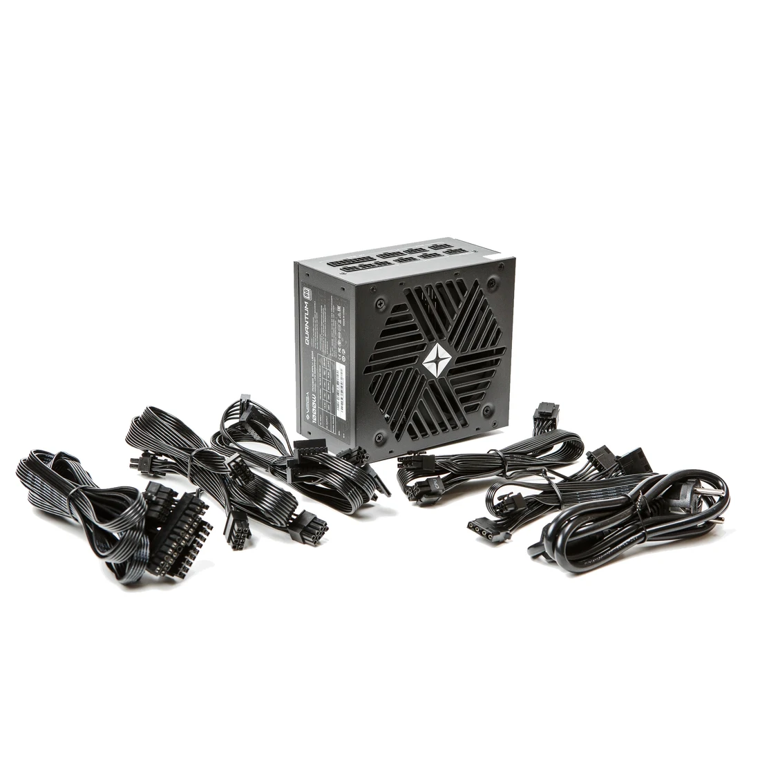 Блок питания Vega Quantum +Platinum 1000w (VPS-1000APFSM) [1000 Вт, 80 PLUS Platinum, 6x SATA, 3 x 6+2 pin PCIe, 2x 4+4 pin CPU, ATX]