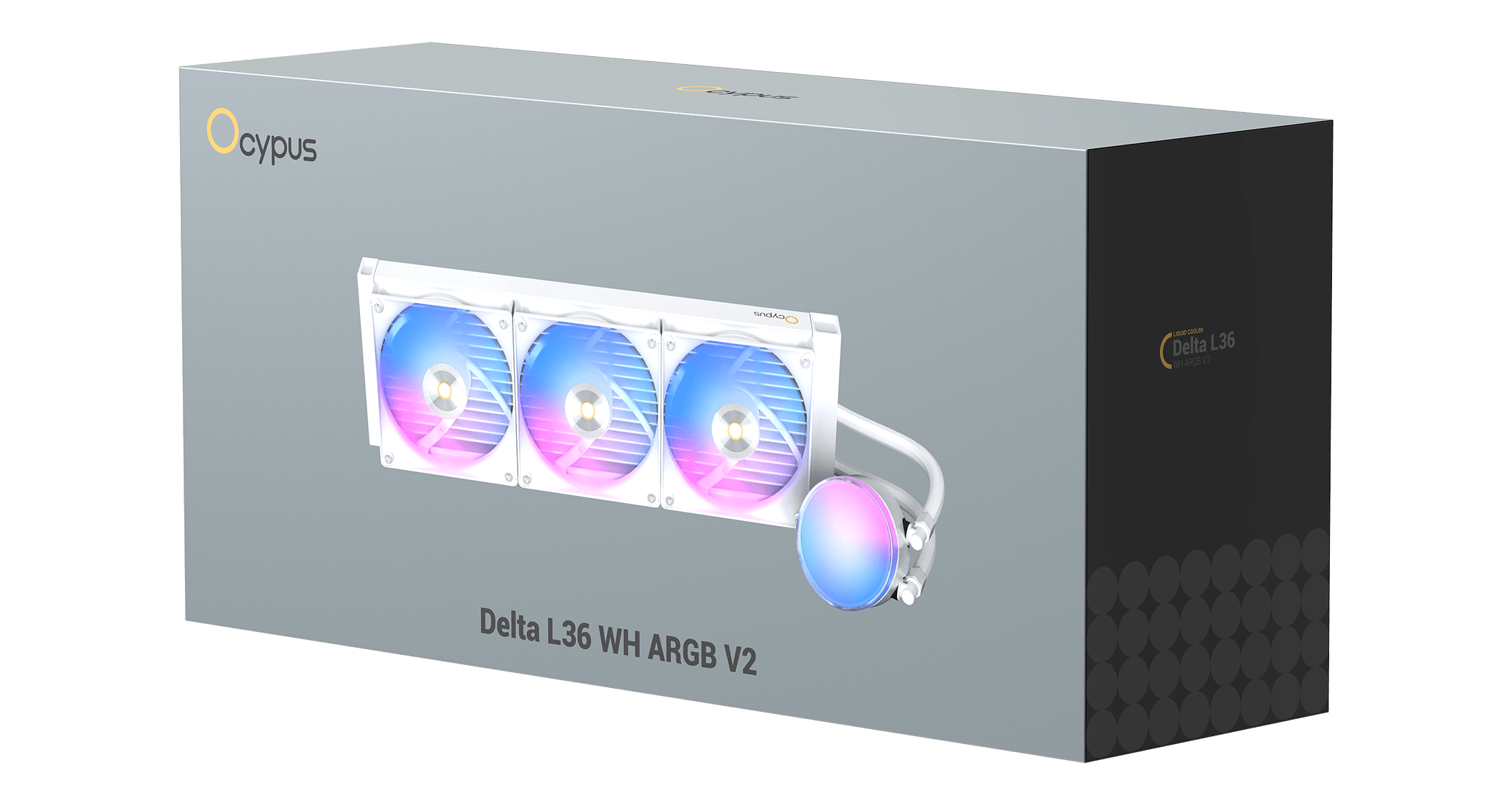 Система охлаждения Ocypus Delta L36 WH ARGB V2 (Delta-L36-WH3AAWNN02X-GL) [120 x 120 мм, 2000 об/мин, 29 дБ, 4 pin]