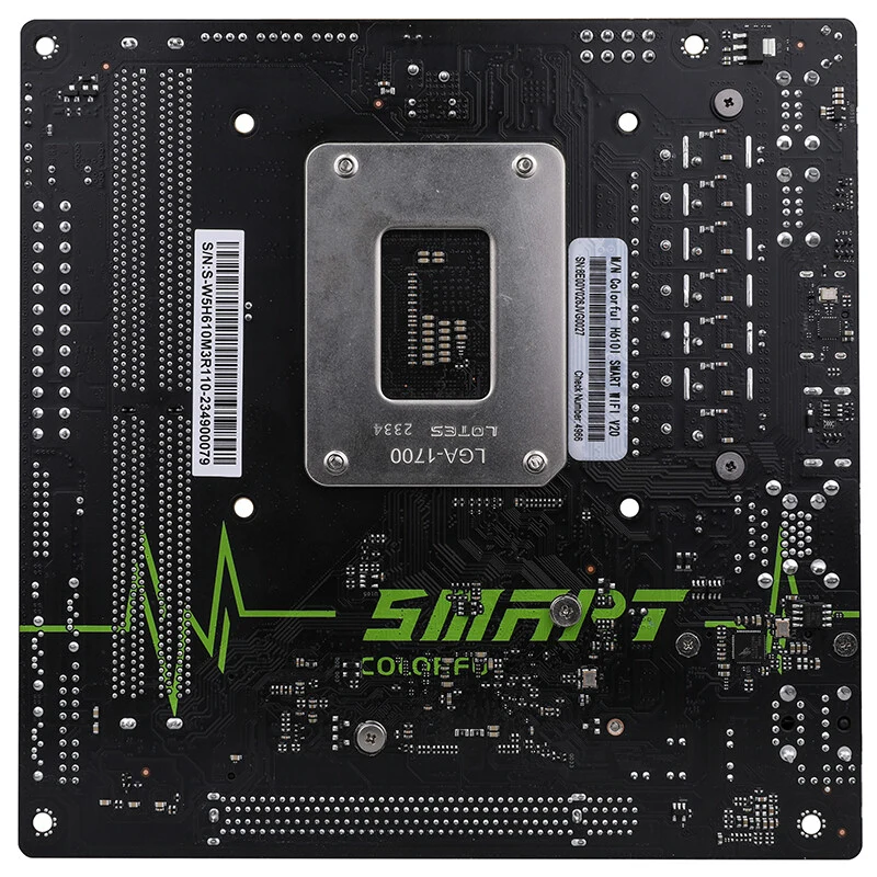 Материнская плата Colorful H610I SMART WIFI V20 [LGA 1700, Intel H610, 2xDDR 4, 1xM.2, 1xPCI-E x16, Mini-ITX]