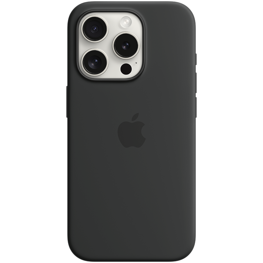 iPhone 15 Pro Silicone Case with MagSafe - Black (MT1A3ZM/A), Model A3125