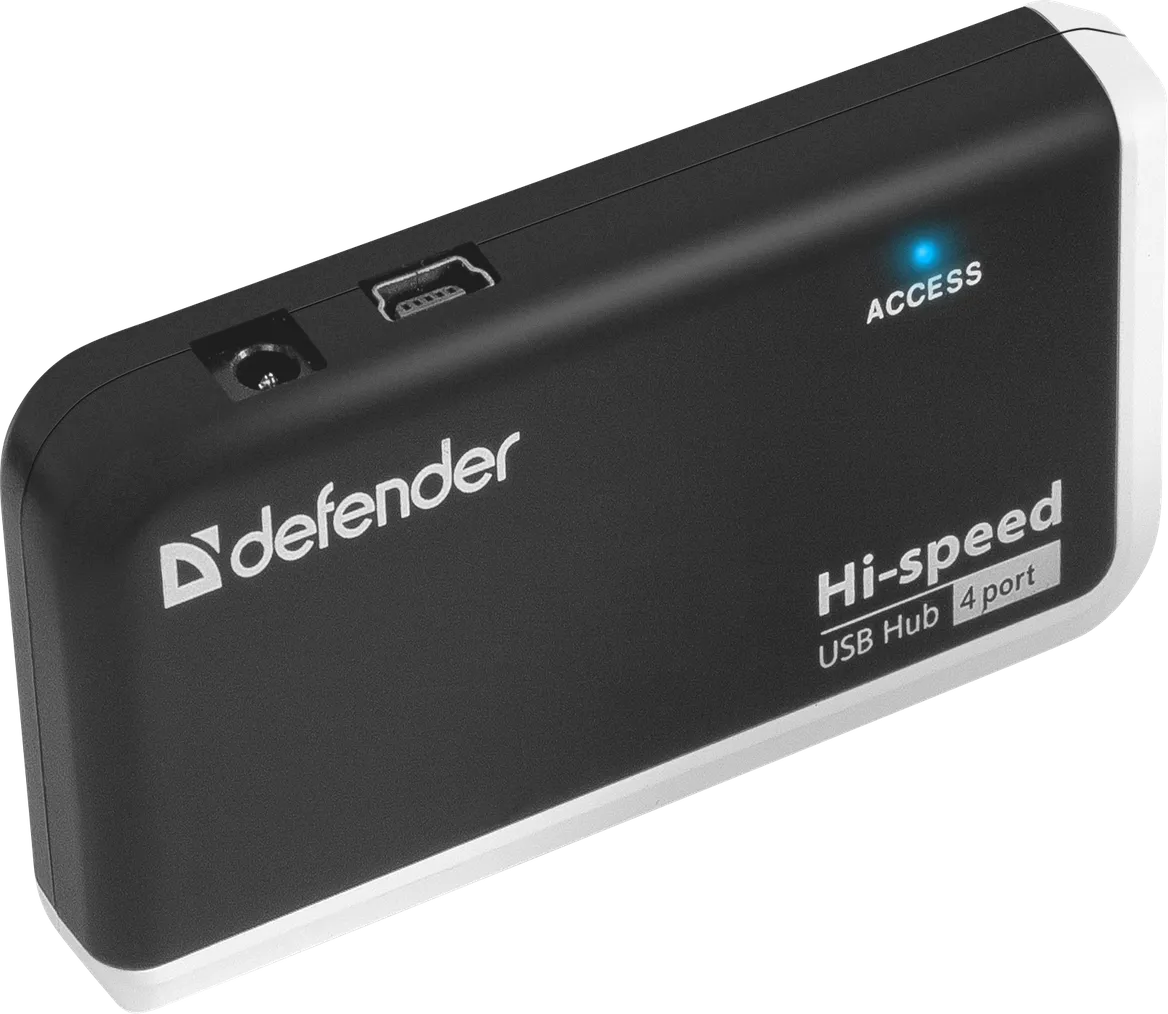 4-портовый мини-разветвитель USB 2.0 Defender Quadro Infix
