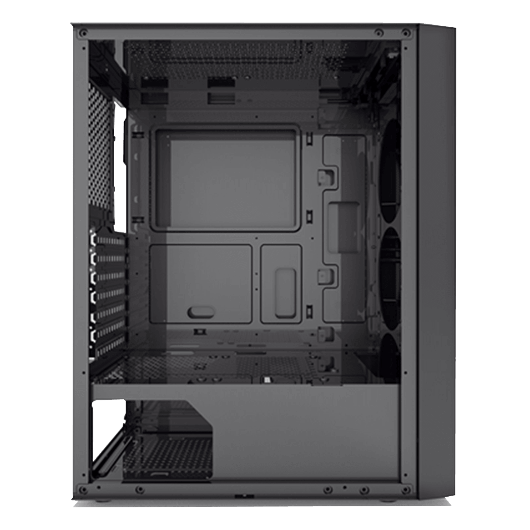 Корпус PCCooler MA100 MESH BK [Midi Tower, 3 х 120 мм, черный]