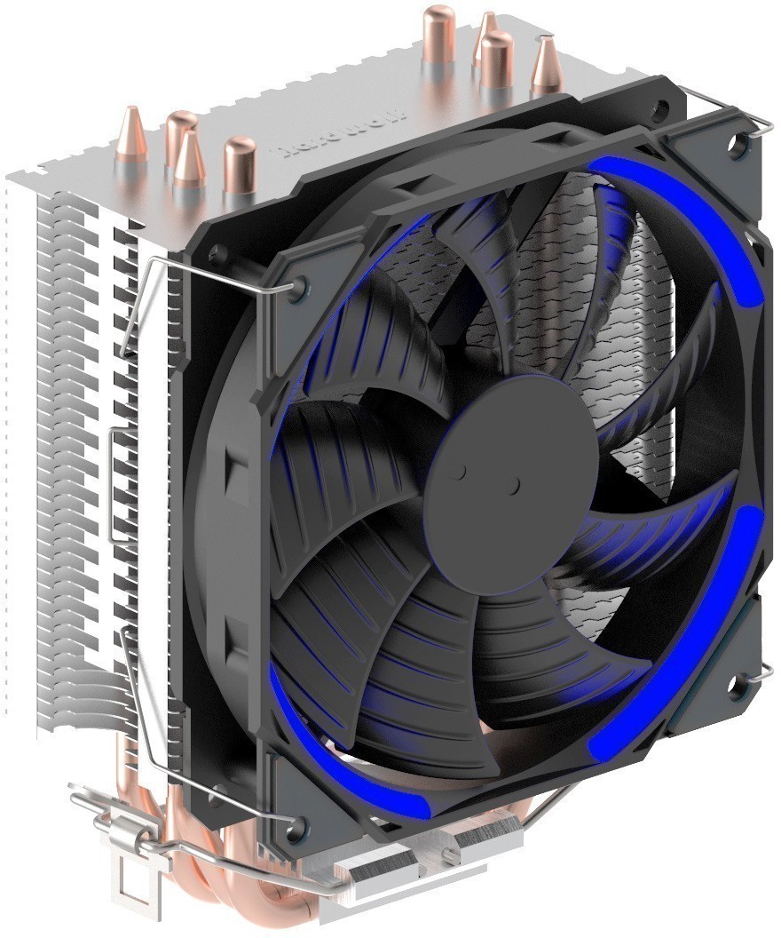 Система охлаждения Aardwolf SERENITY 460 BLUE (AS-460-120B) Cooler for  Socket 1200/115*/775/AMD, 1000-1800rpm, 4pin, TDP 160W - купить в  Forcecom.kz