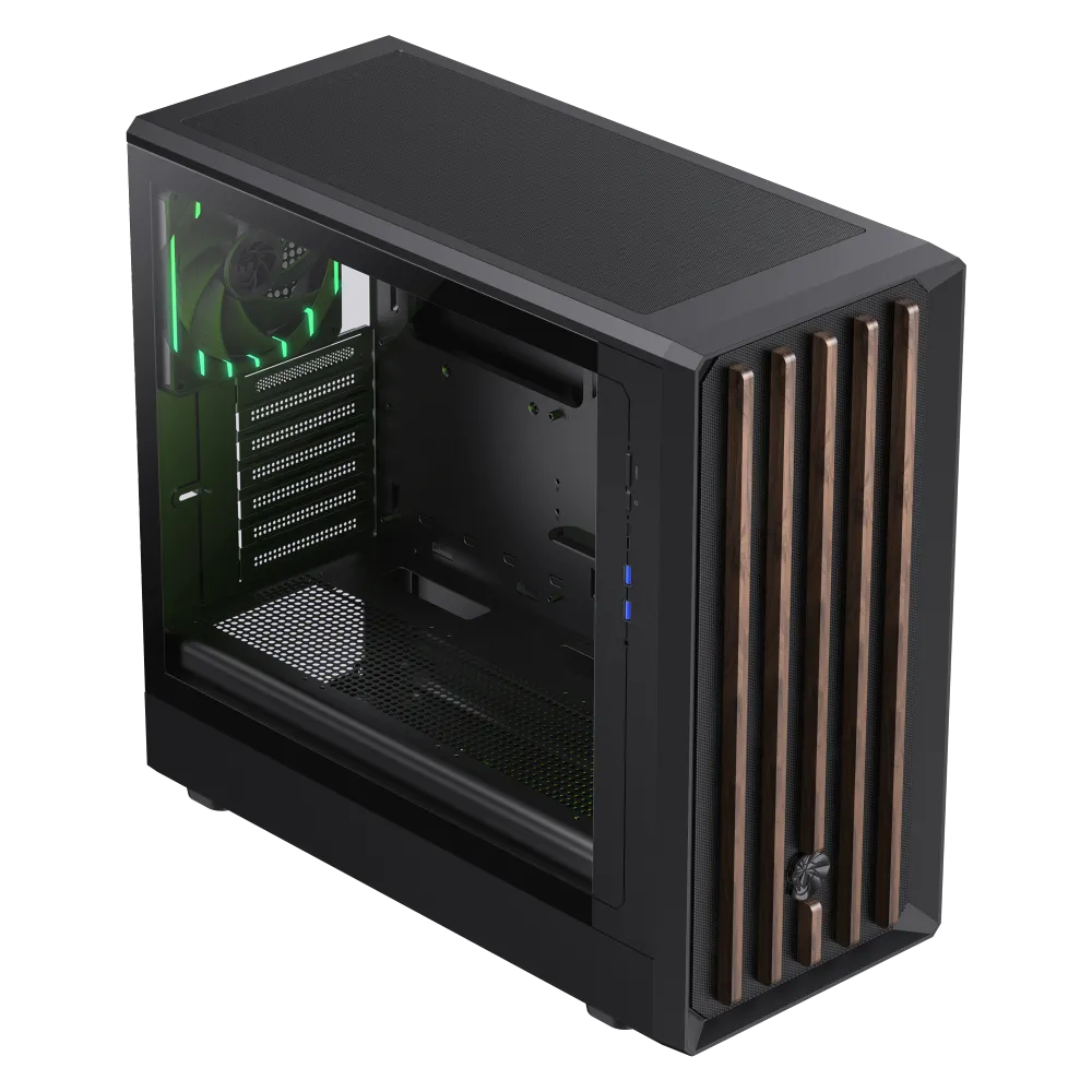 Корпус GameMax CLAW 460 WB Black (9101-1200R0009) [Midi Tower, 2 x 140x140 мм, черный]