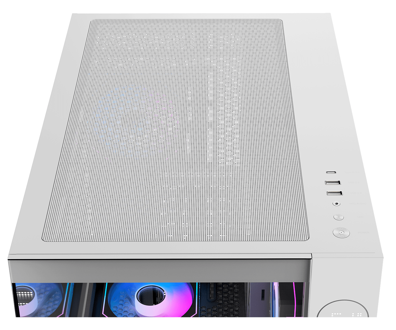Корпус Ocypus Iota C70 ARGB (Iota-C70-WHD600XX-GL) [Midi Tower, 6 x 120 мм ARGB, белый]
