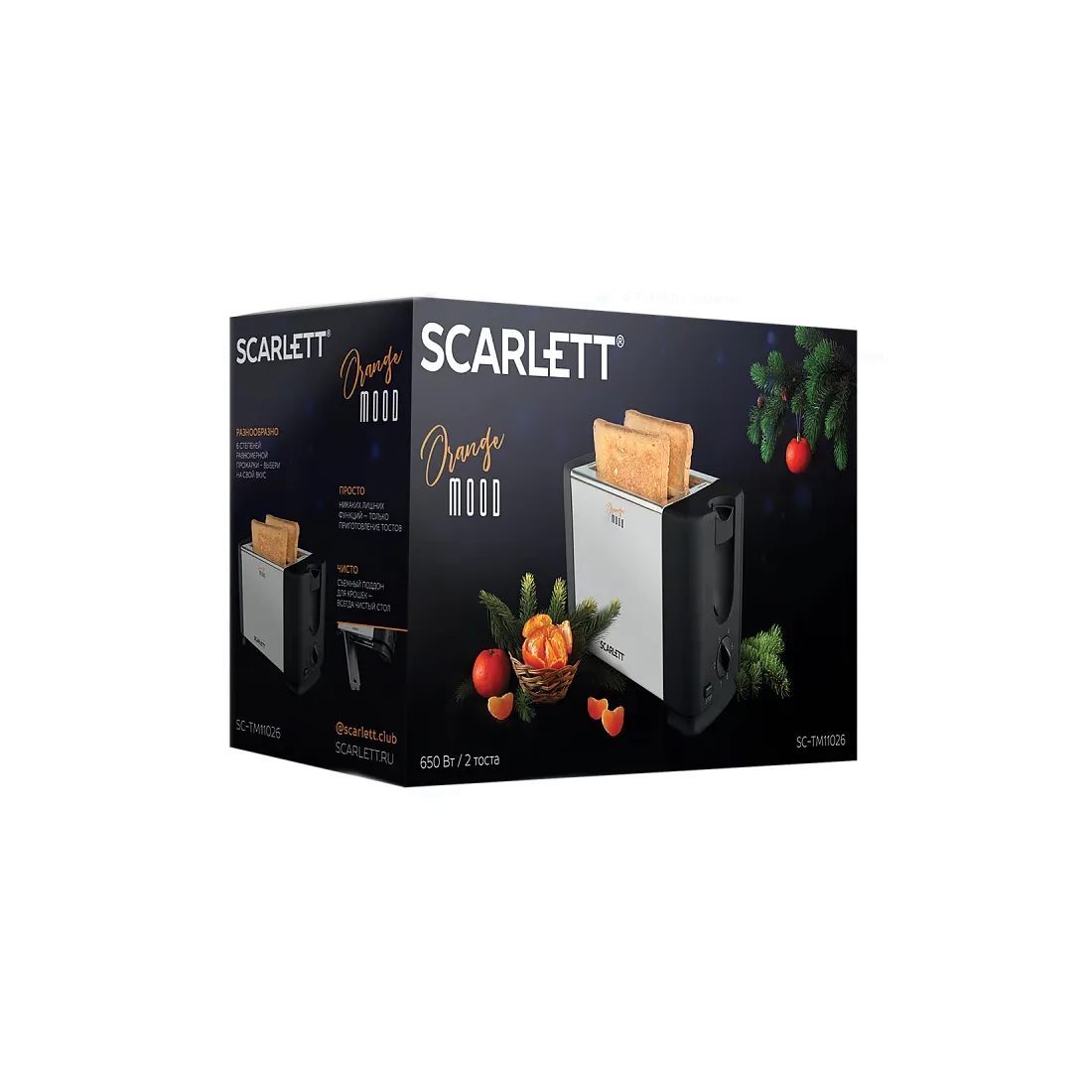 Тостер Scarlett SC-TM11026 Серебристый / черный