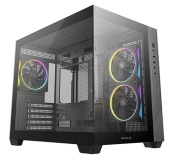 Корпус DeepCool CG330 3F (R-CG330-BKNGM3-G) [Mini Tower, 3 x 120 мм ARGB, Черный]