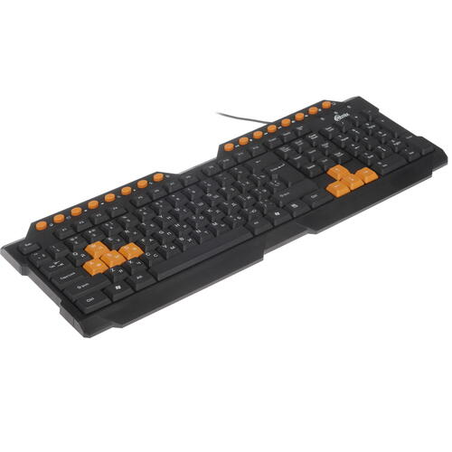 Клавиатура игровая Ritmix RKB-151 черный [мембранная], Мембранная/ Проводная/ Клавиш - 123/ 